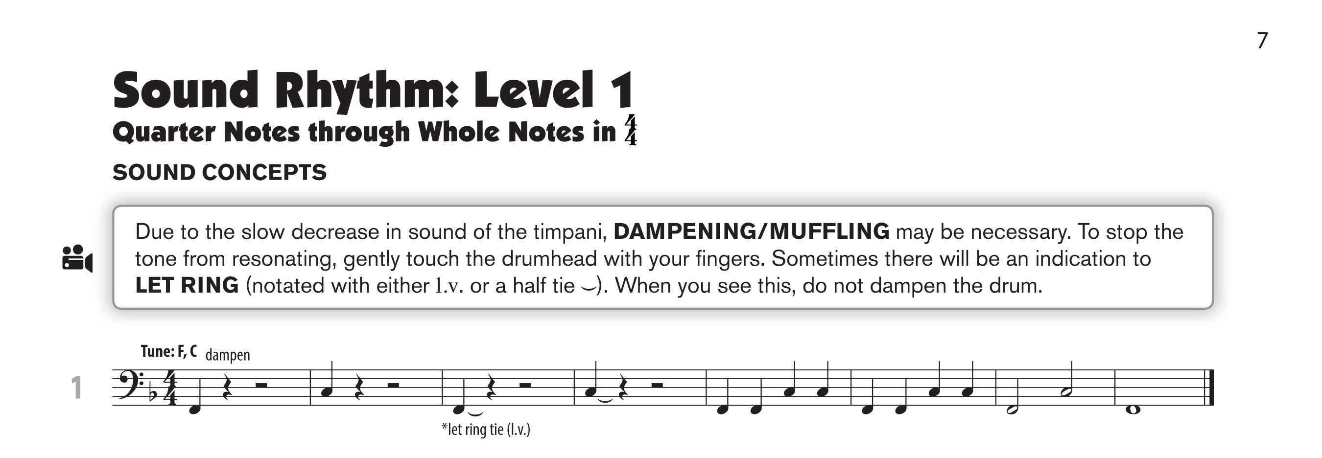 Timpani Ranges Chart